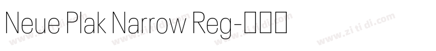 Neue Plak Narrow Reg字体转换 Neue Plak Narrow Reg字体转换